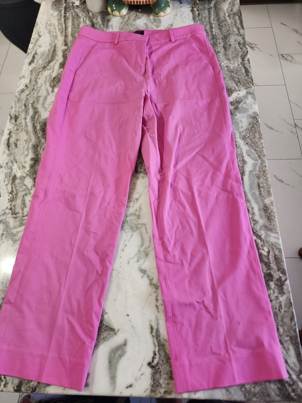 J. Crew Pink Straight-Leg Dress Pants